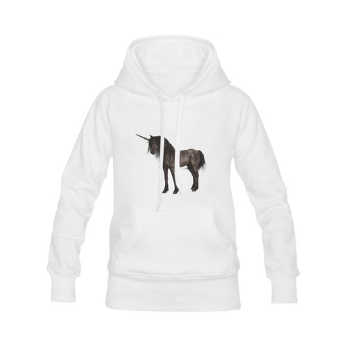 Dreamy Unicorn with brown grunge background Men's Classic Hoodies (Model H10)