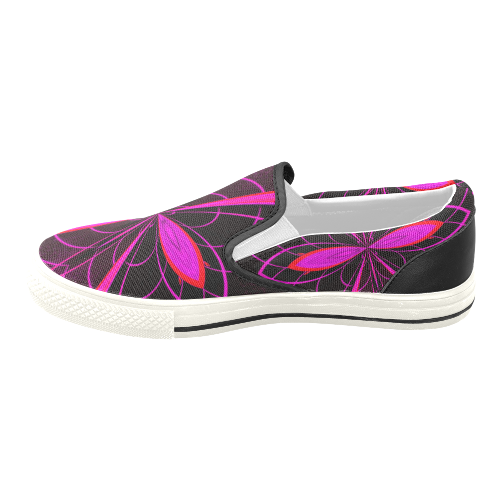 pINK mANTIS Women's Unusual Slip-on Canvas Shoes (Model 019)