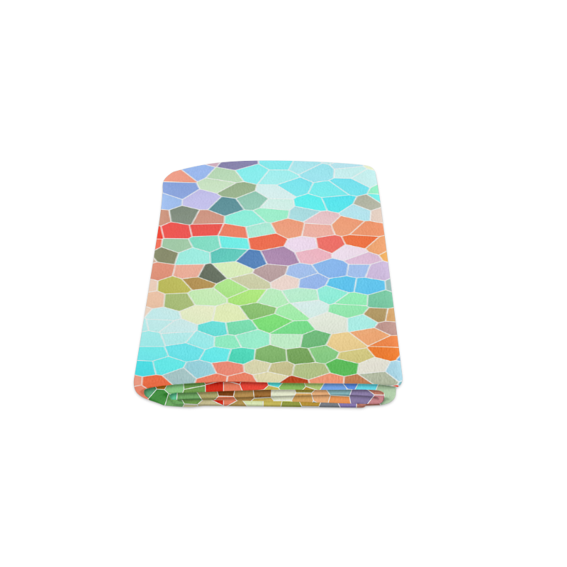 Colorful Mosaic Blanket 50"x60"