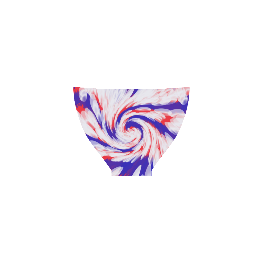 Red White Blue USA Patriotic Abstract Custom Bikini Swimsuit