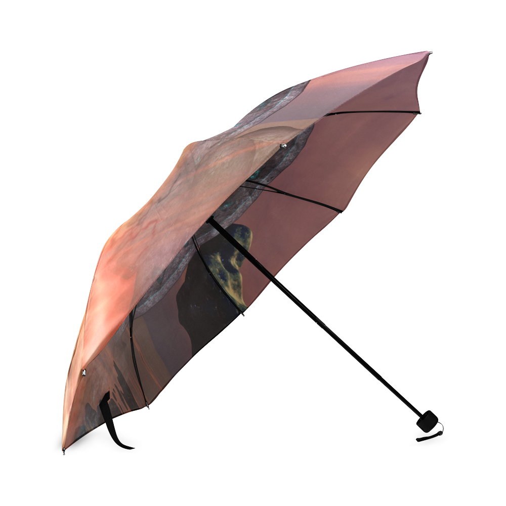 Dolphin jumping by a gate Foldable Umbrella (Model U01)