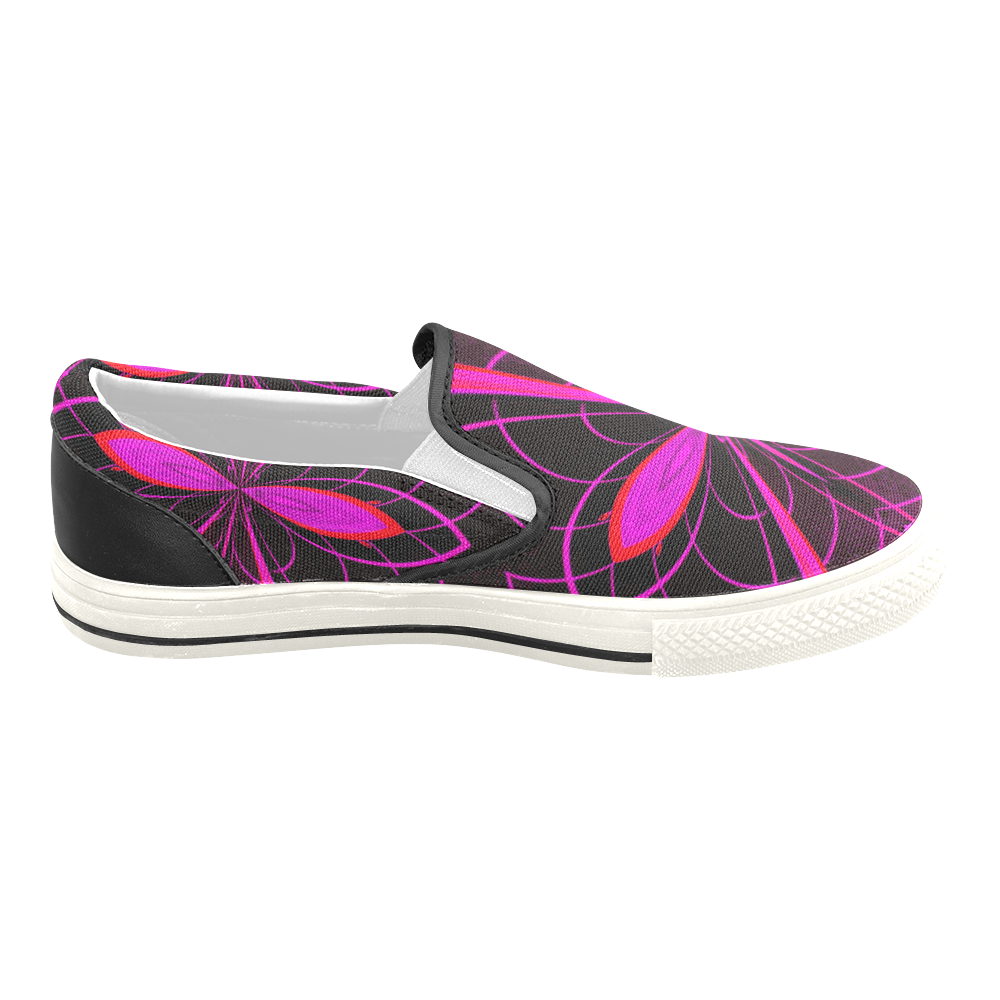 pINK mANTIS Women's Unusual Slip-on Canvas Shoes (Model 019)