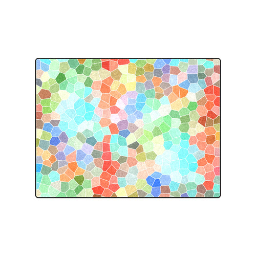 Colorful Mosaic Blanket 50"x60"