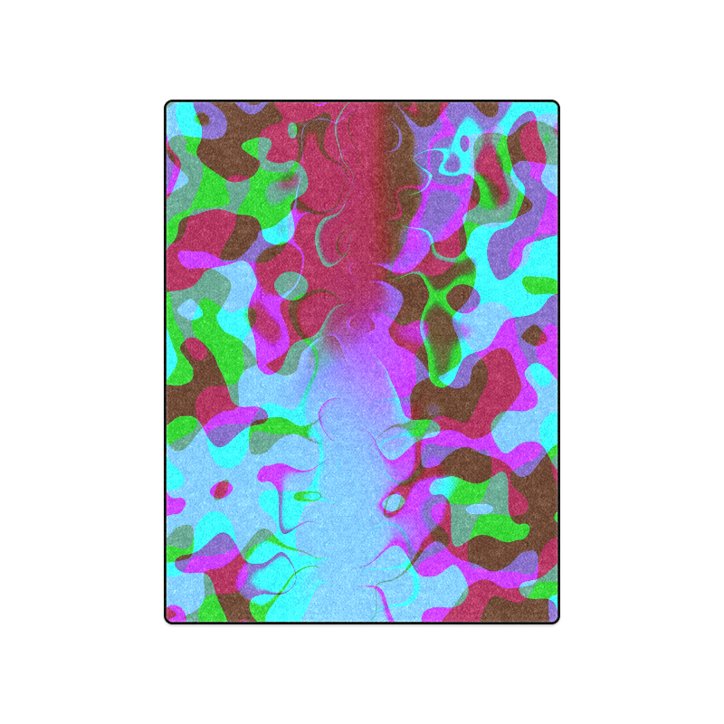 Abstract Colorsplash Retro Blanket 50"x60"
