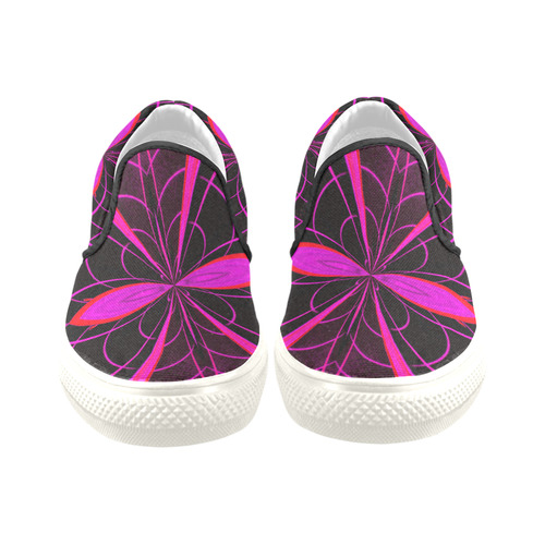 pINK mANTIS Women's Unusual Slip-on Canvas Shoes (Model 019)