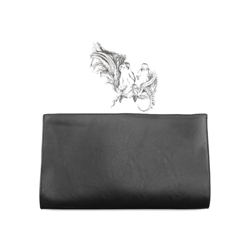 conjoined unicorns clutch bag Clutch Bag (Model 1630)