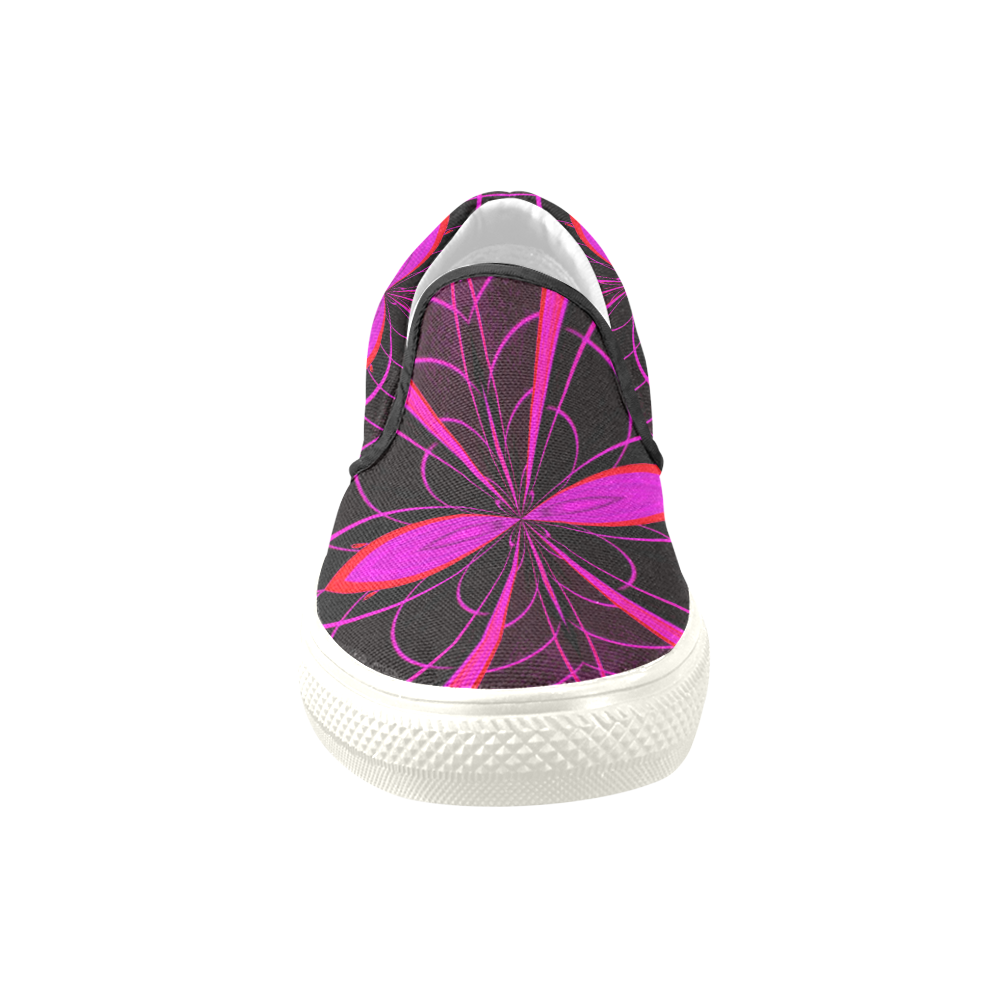 pINK mANTIS Women's Unusual Slip-on Canvas Shoes (Model 019)