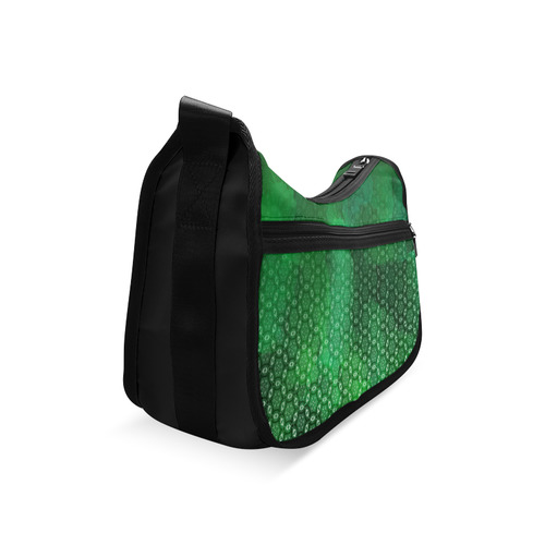 Ombre Green Abstract Forest Crossbody Bags (Model 1616)