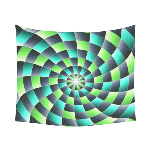 glossy spirals Cotton Linen Wall Tapestry 60"x 51"