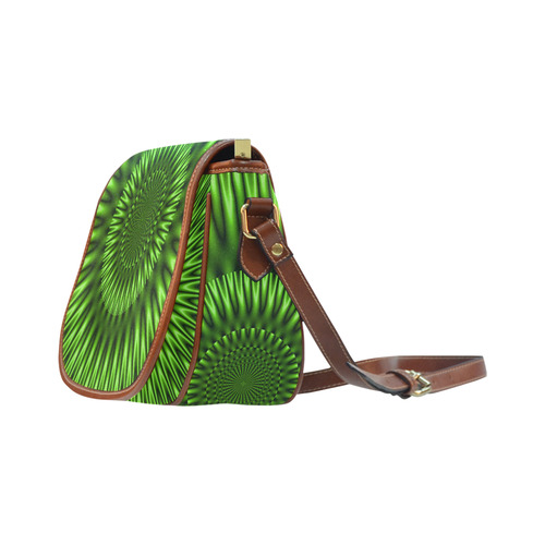 Green Lagoon Saddle Bag/Small (Model 1649) Full Customization