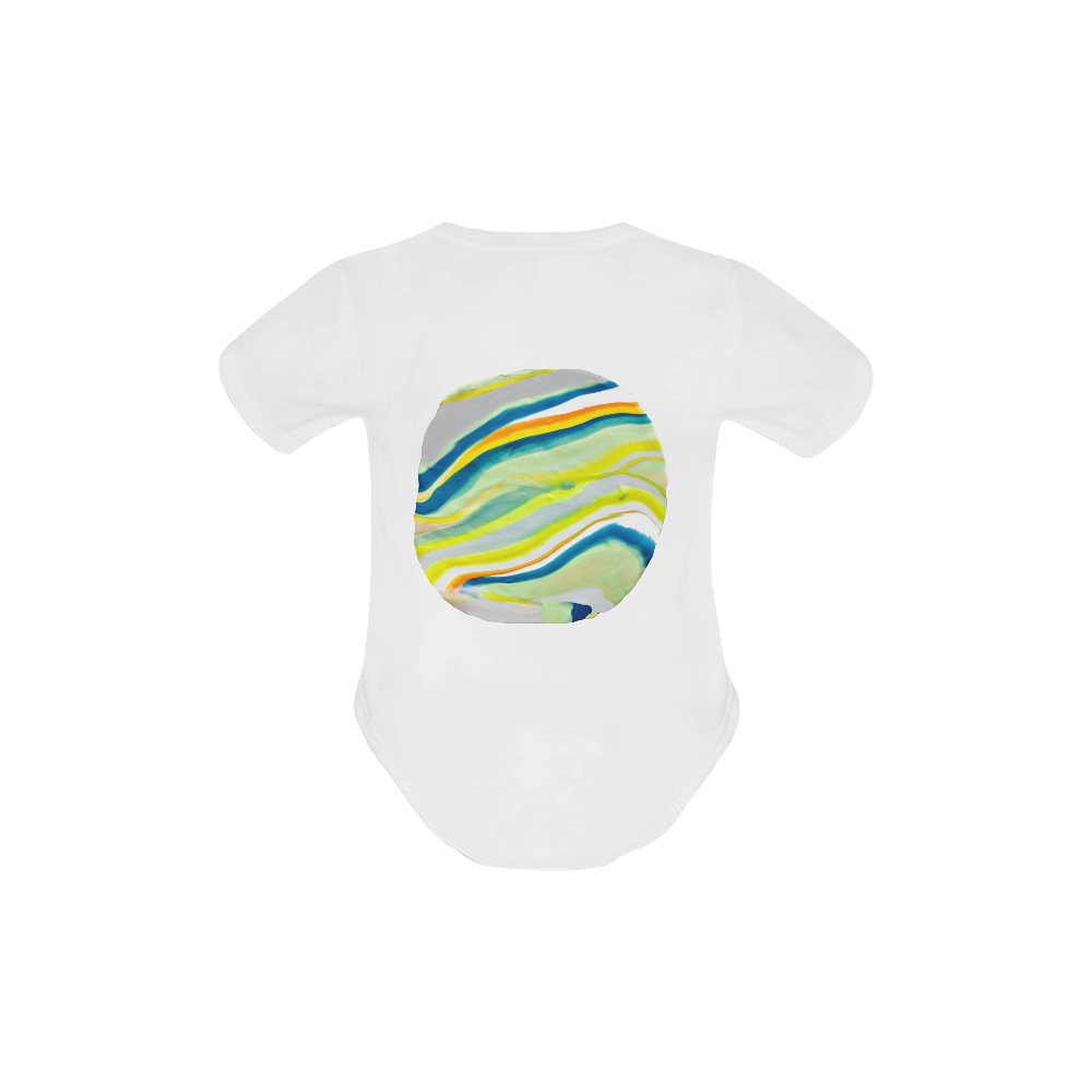 Neon World Baby Powder Organic Short Sleeve One Piece (Model T28)