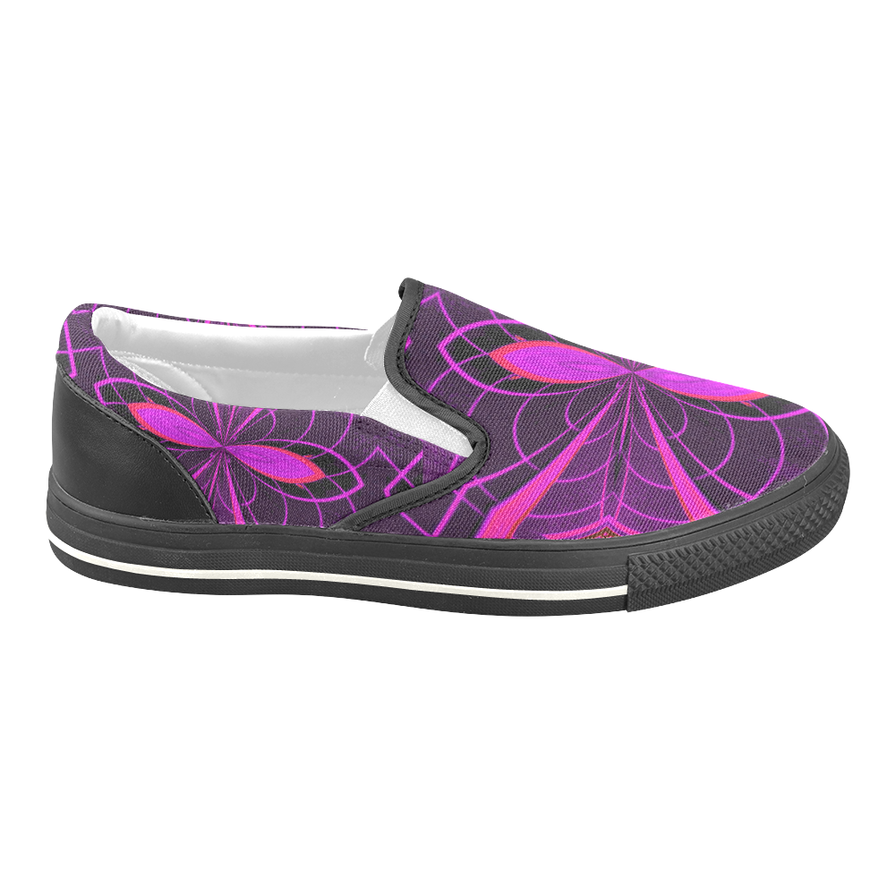 dARK mANTIS Women's Unusual Slip-on Canvas Shoes (Model 019)