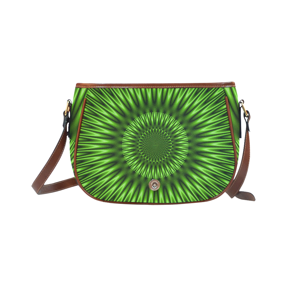 Green Lagoon Saddle Bag/Small (Model 1649) Full Customization