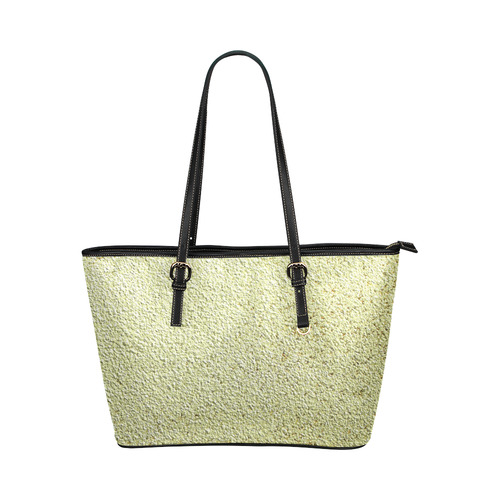 Gold Glam Leather Tote Bag/Large (Model 1651)