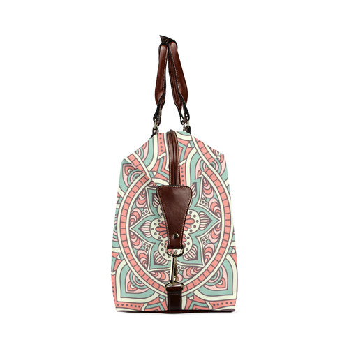 Red Bohemian Mandala Design Classic Travel Bag (Model 1643)