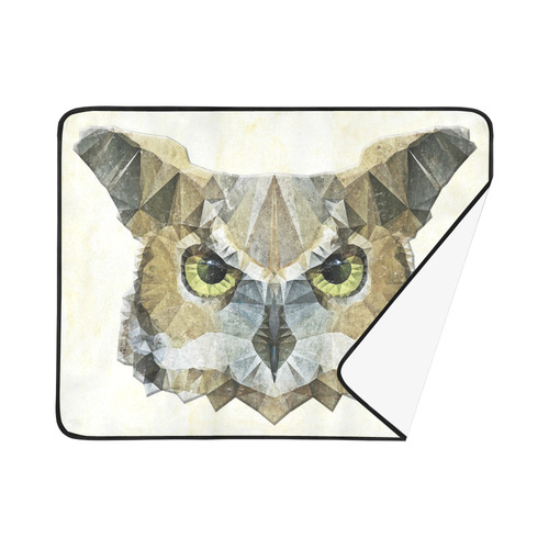 polygon owl Beach Mat 78"x 60"