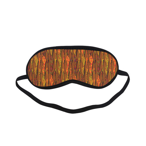 Abstract Strands of Fall Colors - Brown, Orange Sleeping Mask
