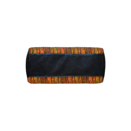 Abstract Strands of Fall Colors - Brown, Orange Boston Handbag (Model 1621)