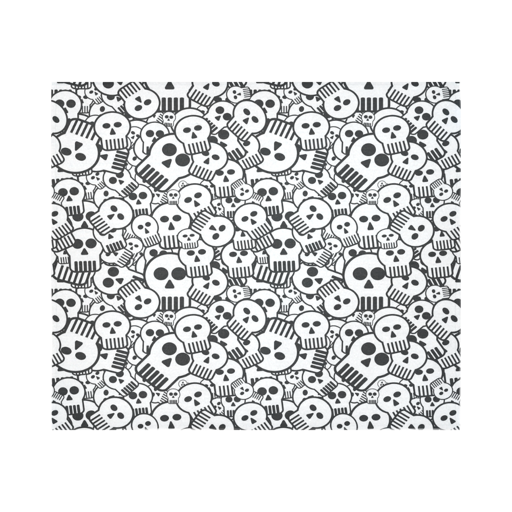 toon skulls Cotton Linen Wall Tapestry 60"x 51"