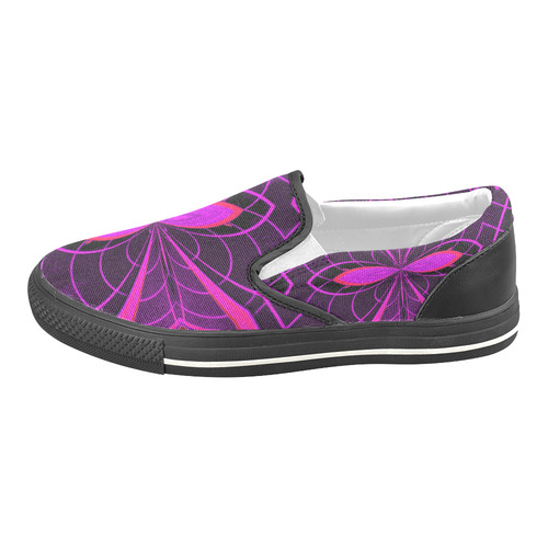 dARK mANTIS Women's Unusual Slip-on Canvas Shoes (Model 019)