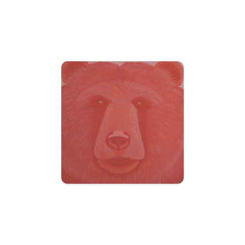 Vermillion Bear Square Coaster | ID: D776803