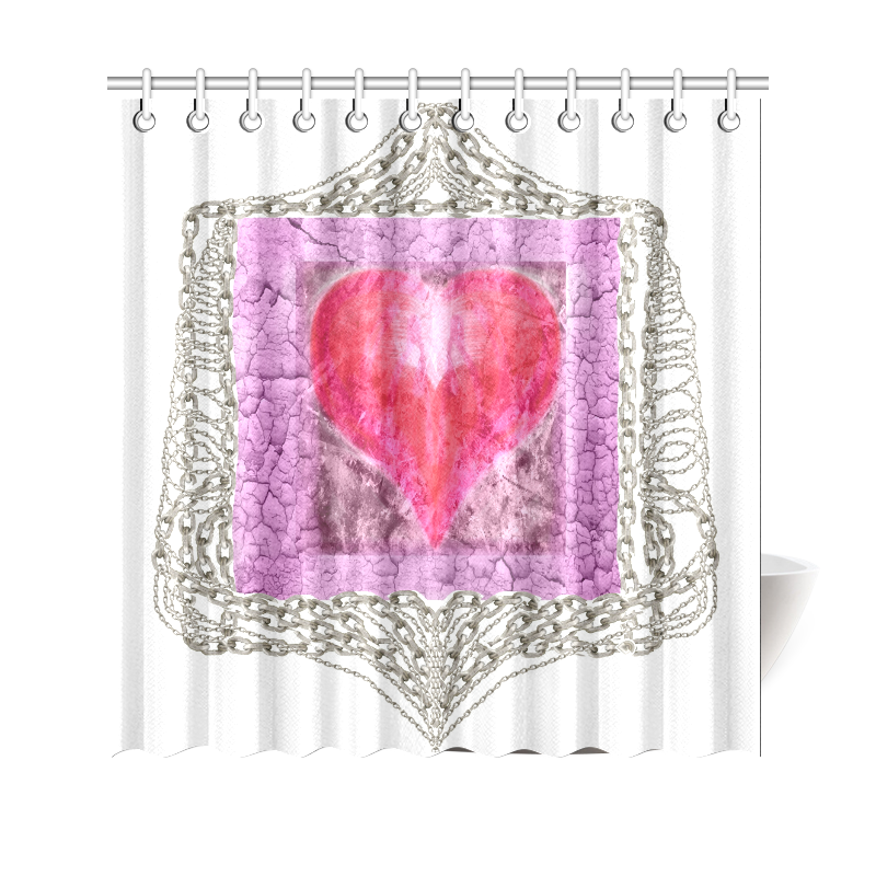 heart Shower Curtain 69"x70"