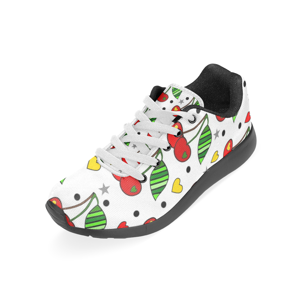 Fresh Cherry  Popart by Nico Bielow Women’s Running Shoes (Model 020)