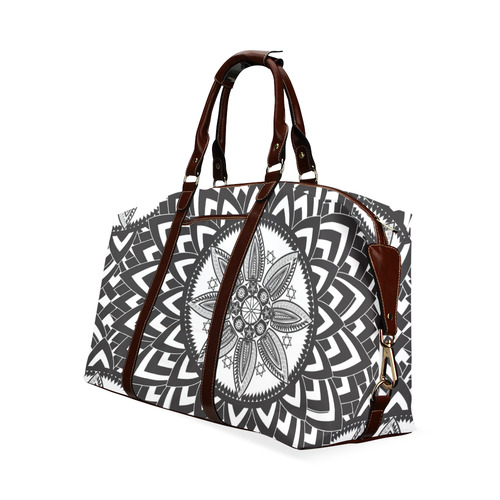 Black and white mandala Classic Travel Bag (Model 1643)