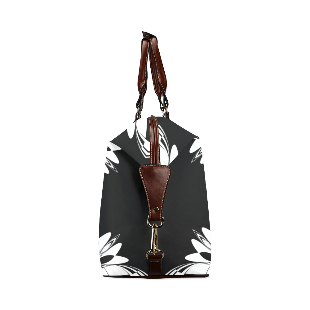 Half black and white Mandala Classic Travel Bag (Model 1643)