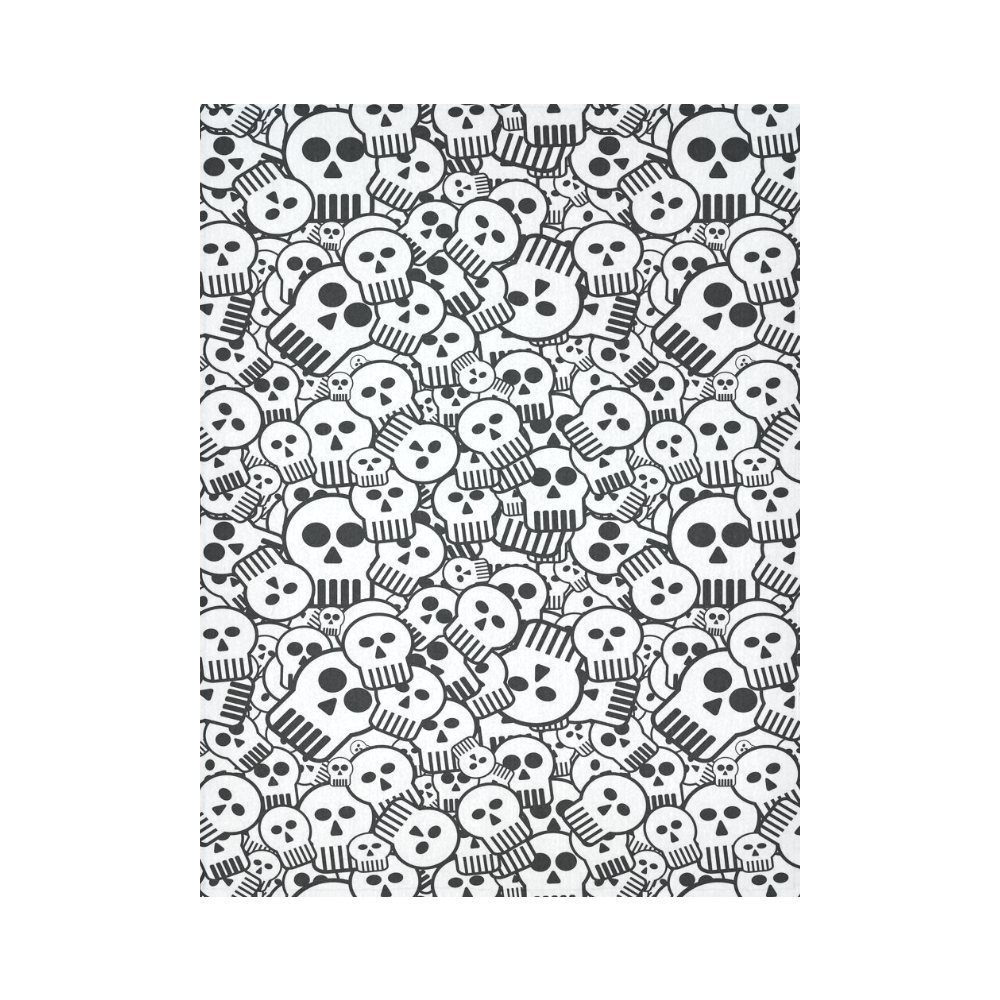 toon skulls Cotton Linen Wall Tapestry 60"x 80"