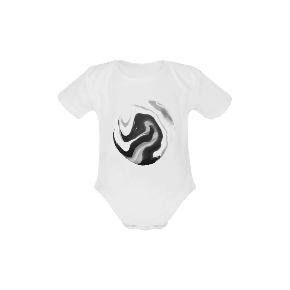 If On A Winter's Night A Traveller Goes to Wo Baby Powder Organic Short Sleeve One Piece (Model T28)
