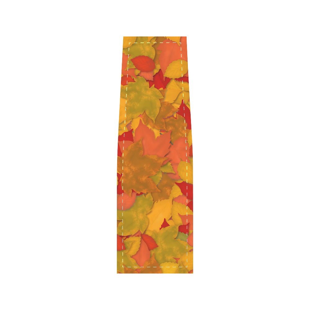 Abstract Autumn Leaf Pattern by ArtformDesigns Saddle Bag/Small (Model 1649) Full Customization