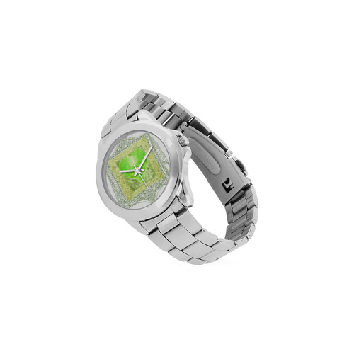 heart 3 Unisex Stainless Steel Watch(Model 103)