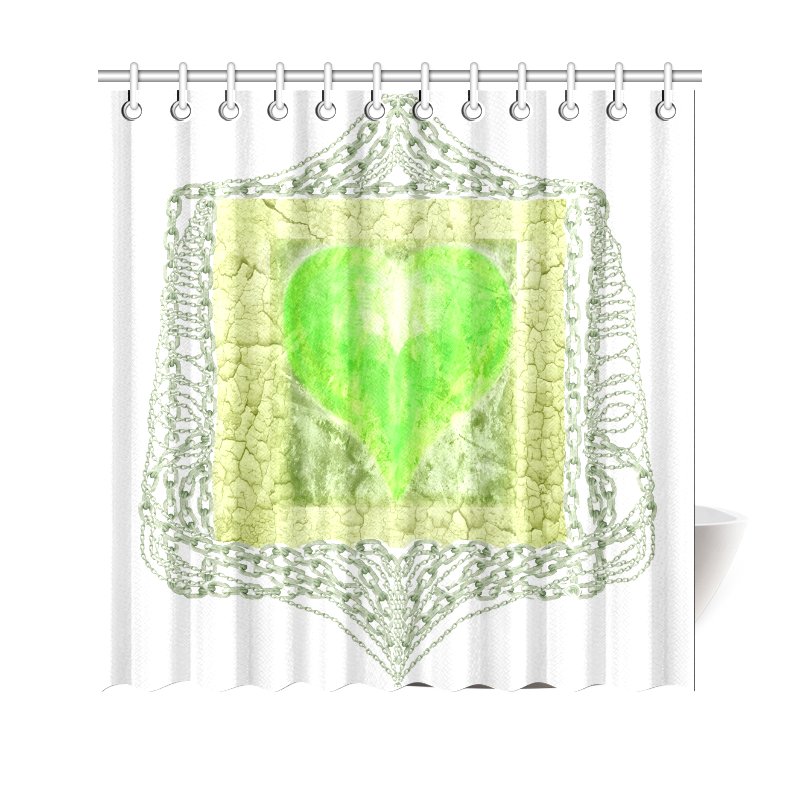 heart 3 Shower Curtain 69"x70"