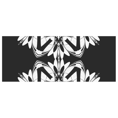 Half black and white Mandala White Mug(11OZ)