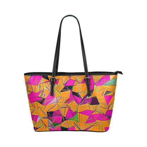 Pattern World by Artdream Leather Tote Bag/Small (Model 1651)