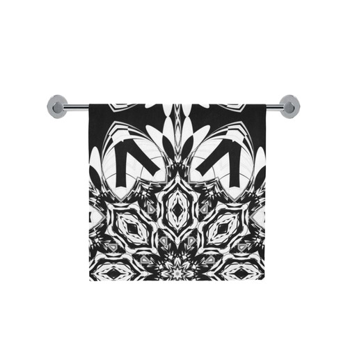 Half black and white Mandala Bath Towel 30"x56"