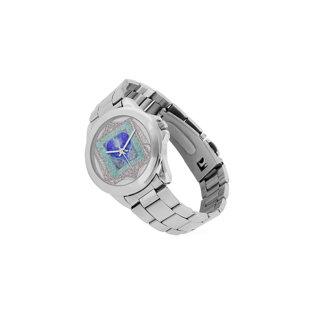 heart 6 Unisex Stainless Steel Watch(Model 103)