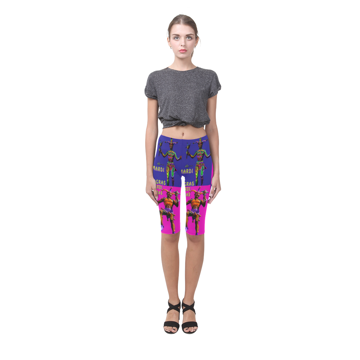 mARDI gRAS 1 Hestia Cropped Leggings (Model L03)