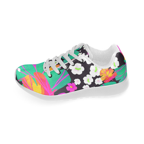 Japanese Colorful Floral Pattern Women’s Running Shoes (Model 020)