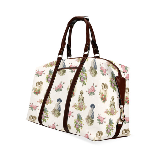In love vintage pattern Classic Travel Bag (Model 1643)
