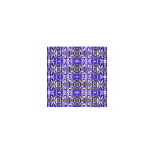 Blue White Abstract Flower Pattern Square Towel 13“x13”