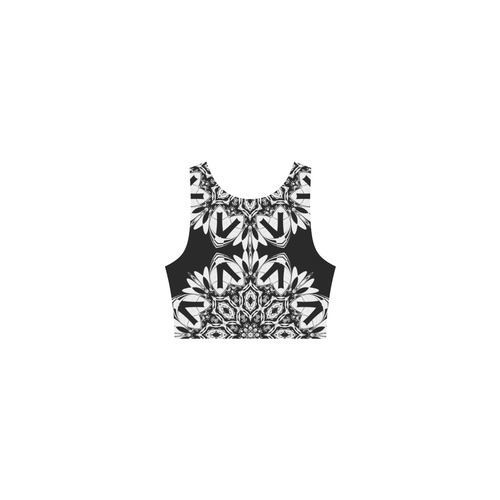 Half black and white Mandala Atalanta Casual Sundress(Model D04)