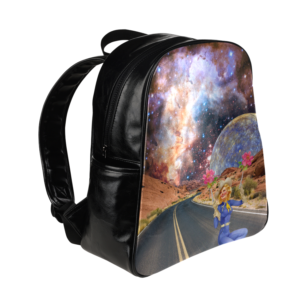 collage_victoria road_gloriasanchez Multi-Pockets Backpack (Model 1636)