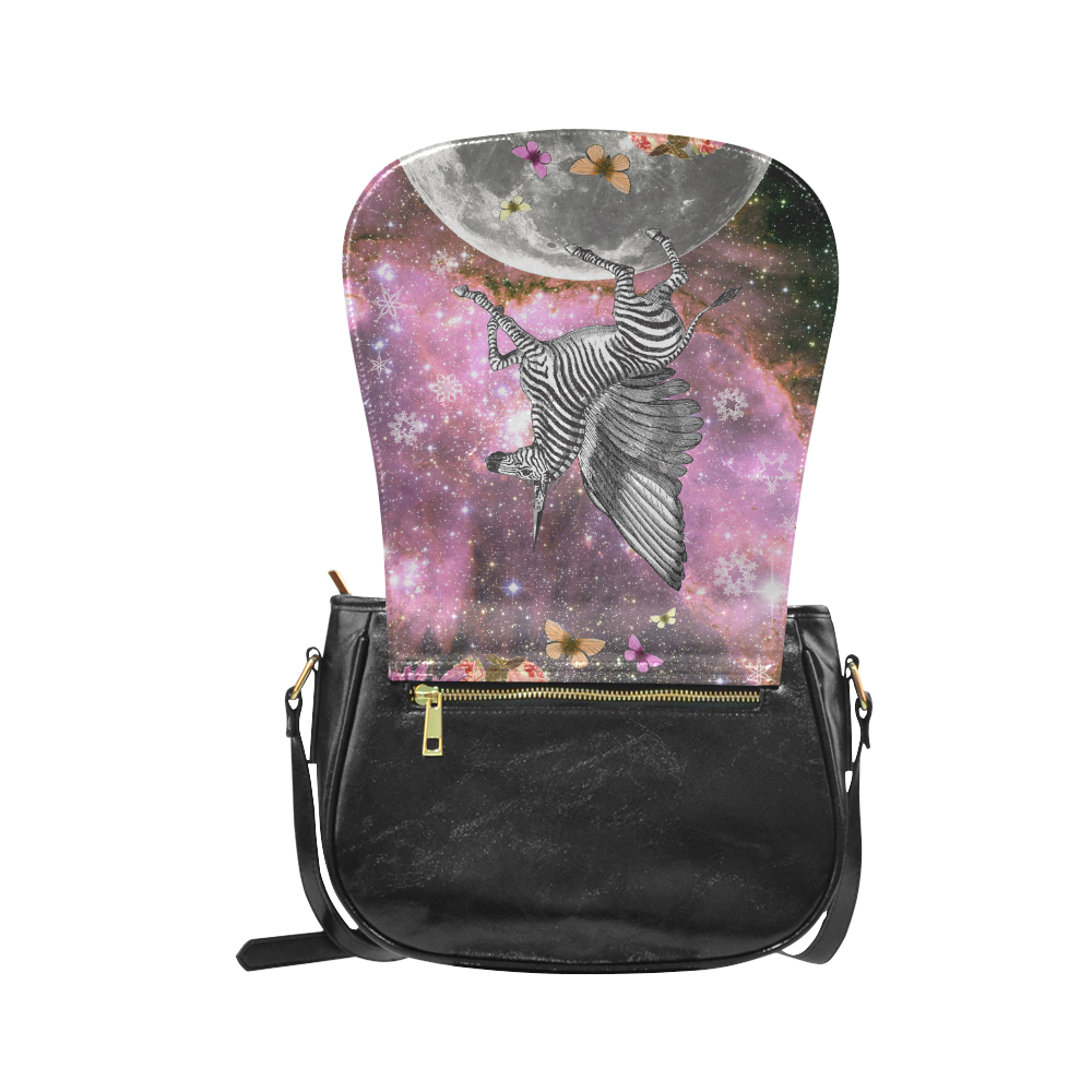 collage_unicorn_gloriasanchez1 Classic Saddle Bag/Large (Model 1648)