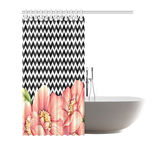 flower power Shower Curtain 72"x72"