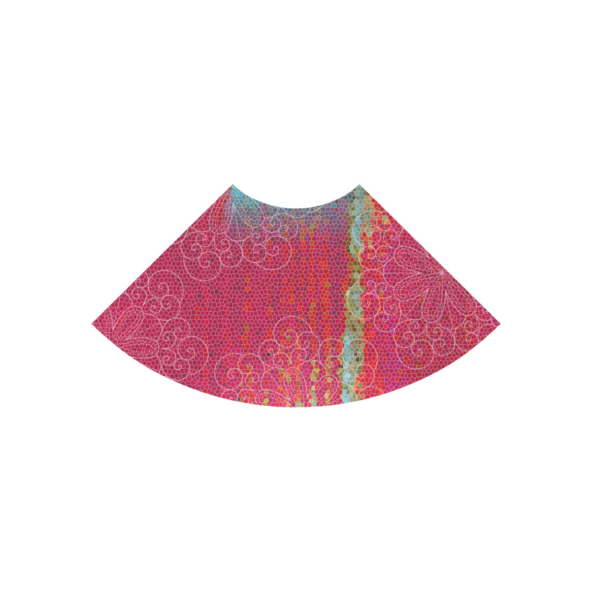 Abstract in Pink & Blue with Mandala by ArtformDesigns Atalanta Casual Sundress(Model D04)