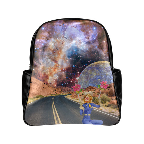 collage_victoria road_gloriasanchez Multi-Pockets Backpack (Model 1636)
