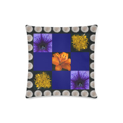 A beautiful multi-floral design Custom Zippered Pillow Case 16"x16"(Twin Sides)