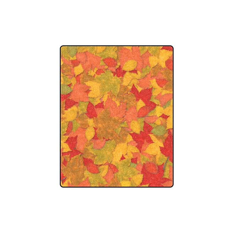 Abstract Autumn Leaf Pattern by ArtformDesigns Blanket 40"x50"